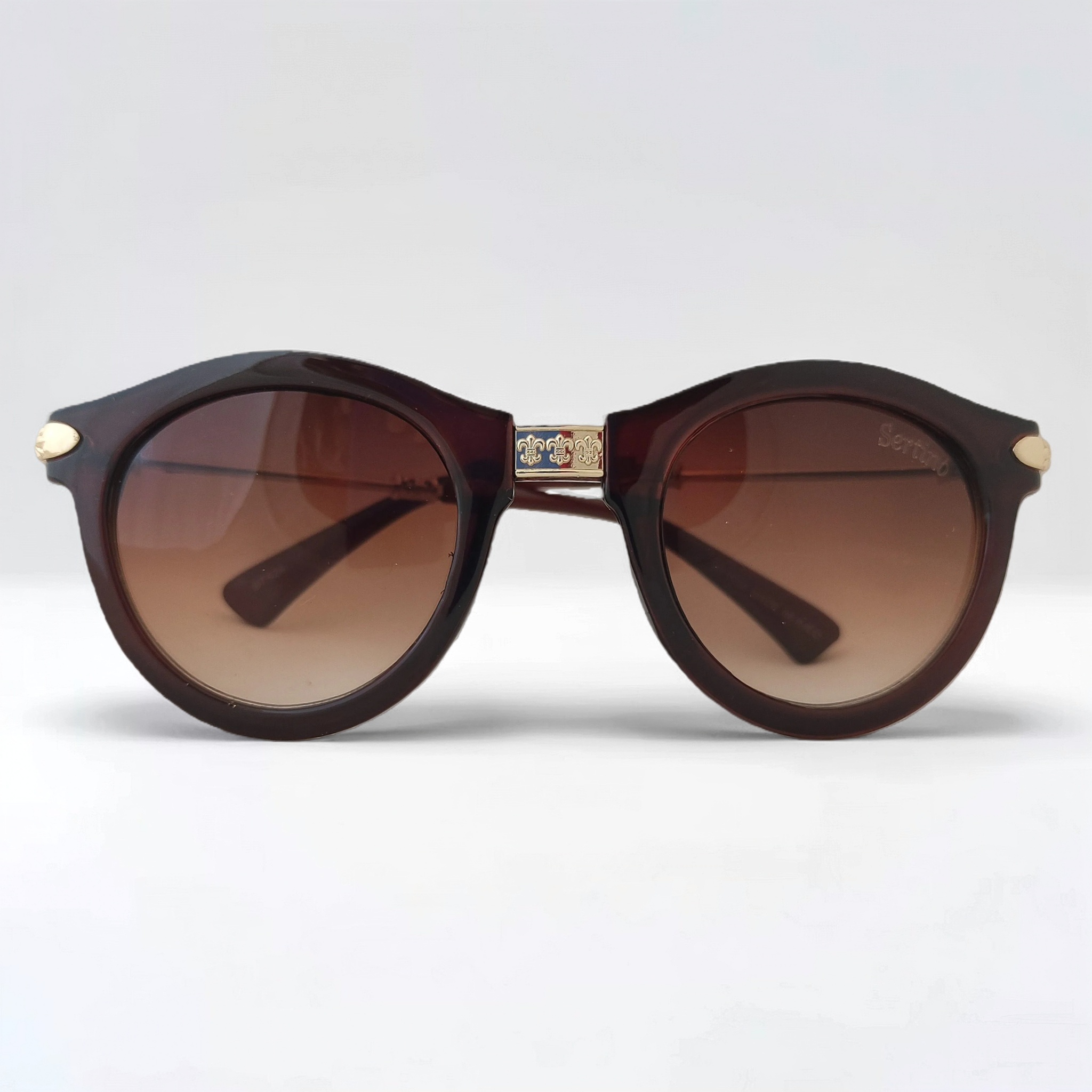 عینک-آفتابی-زنانه-سرتینو-قهوه-ای